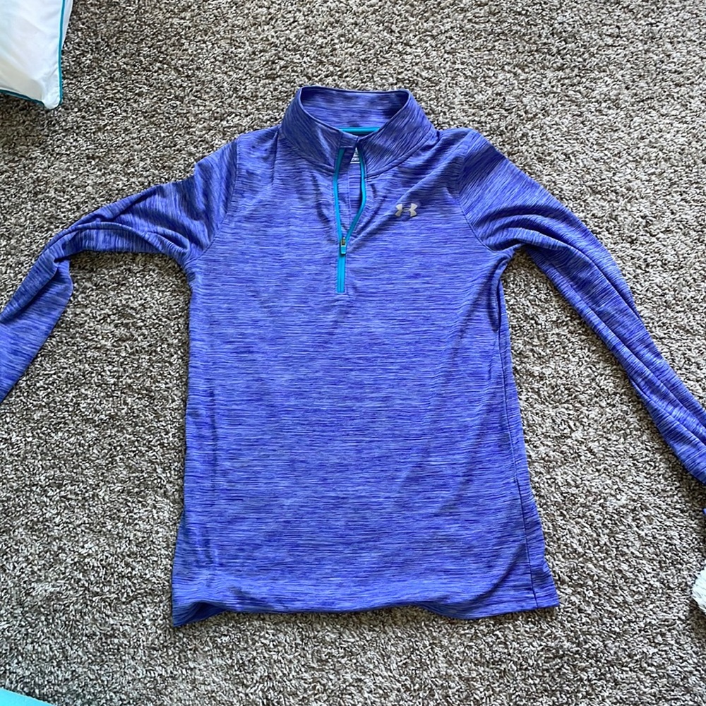 Under armor purple sweatshirt